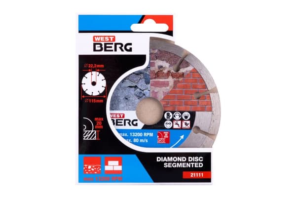 WESTBERG diamantklinga segment 115x1,8x22,2 mm 21111.01