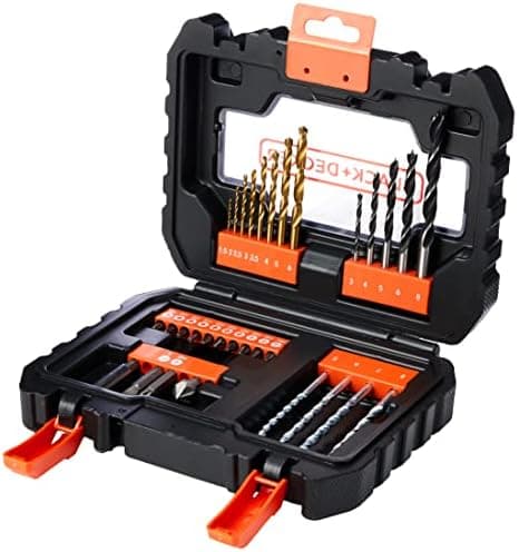 BLACK+DECKER 31-delt bor- og skruetilbehørssæt A7233