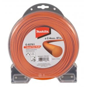 MAKITA nylontråd Plus 2,4 mm, 87 m, orange, rund E-02761
