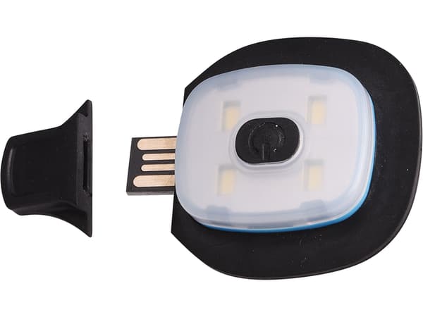 Extol Light reserve lys til kasket, genopladeligt, USB, 43191A
