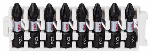 BOSCH skruvbitsset Impact Control, 8 delar, 8×PZ2, 2608522325