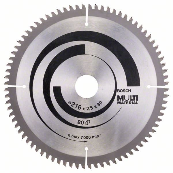 BOSCH Multi Material -sahanterä 216 x 30 x 2,5 mm, 80T, 2608640447