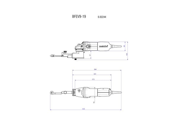 Metabo BFE 9-20 Sæt Båndfil med Tilbehør 602244500
