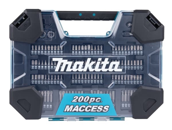 Makita bits- och borrsats 200 delar i plastväska E-22610