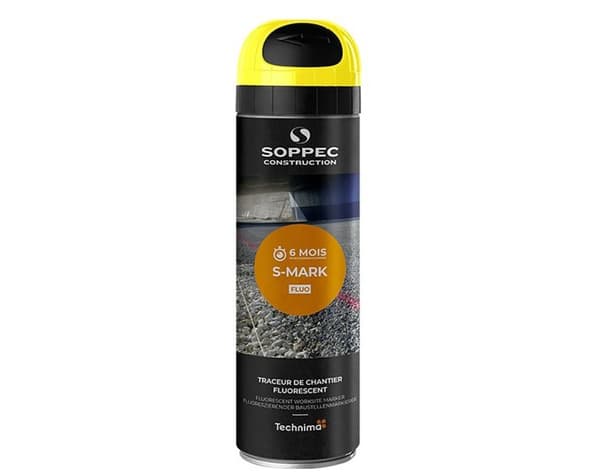 LEVIOR fluorescerande märkspray S-MARK 6M, gul, 500 ml