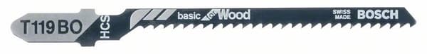 BOSCH stiksaveklinge T 119 B Basic for Wood, HCS, 3 stk. 2608637788