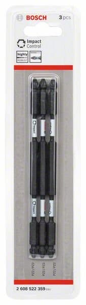 BOSCH skruvbitsset Impact Control, 3 delar 2608522358