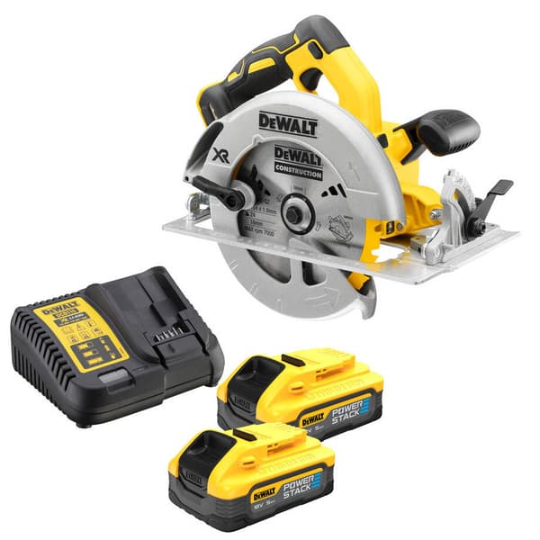 DeWalt DCS570H2T batteridriven cirkelsåg 18 V 2x5,0 Ah PowerStack