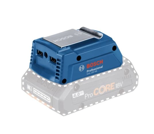 Bosch GAA 18V-48 batteriadapter til USB-opladning 2 x 2,4 A