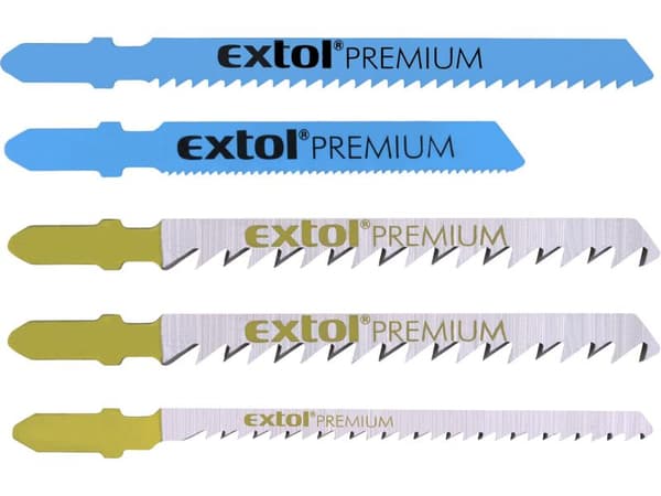 EXTOL sticksågblad mix, 5-delars set, bi-metall, HSS och HCS, 8805100