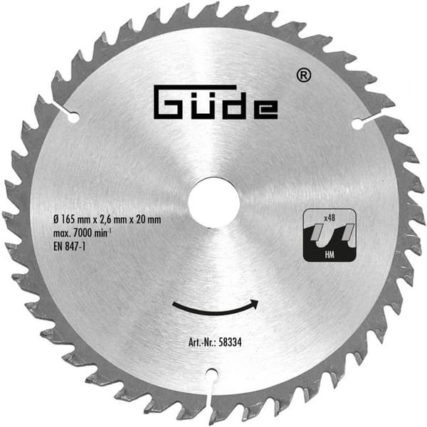 GÜDE savklinge 165 x 20 mm, 48 tænder, 58334