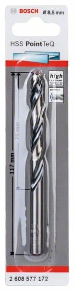 BOSCH HSS PointTeQ spiralbor 8,5 mm, 10 stk.