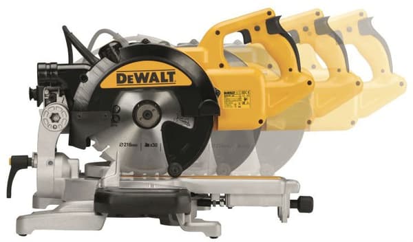 DeWALT DWS774 kap-/geringssav med XPS, 1400 W