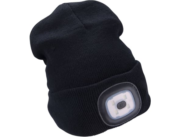 Extol Light pipo integroidulla otsalampulla, musta 43199