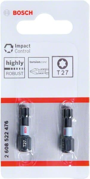 Bosch Impact Control T27 ruuvikärki 25 mm, 2 kpl
