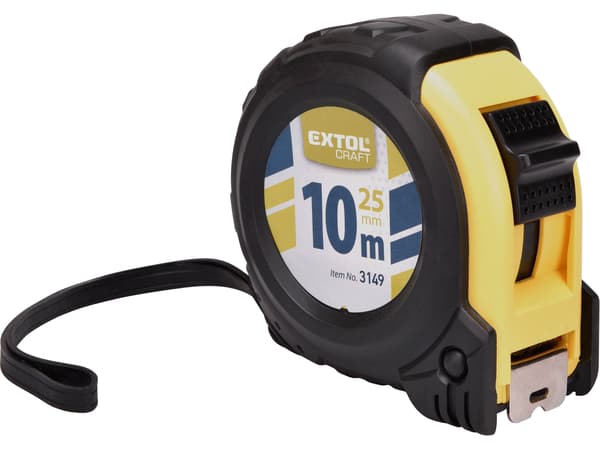 EXTOL CRAFT Rullmåttband 10 m, 25 mm