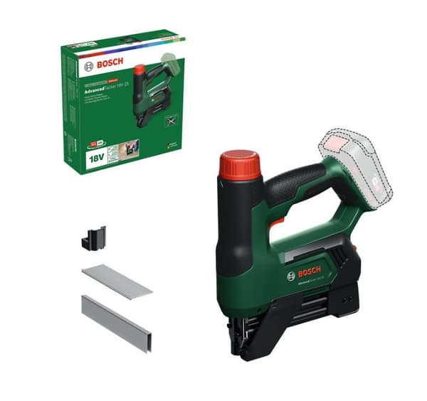BOSCH Akku hæftepistol AdvancedTacker 18V-25 (solo) 06032A7100