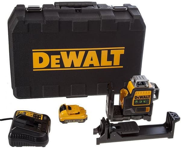 DeWALT krydslaser 3 x 360° rød laser DCE089D1R