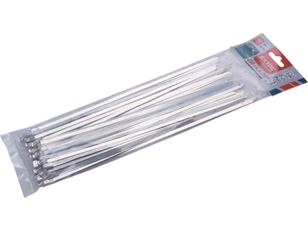 EXTOL rostfria buntband, 250 x 4,6 mm, 50 st