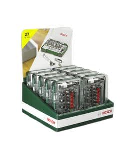 BOSCH 27-delars bitsats med spärrskaft 2607017160