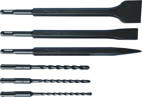Makita SDS-Plus pora- ja talttasarja, 6 osaa, D-58920