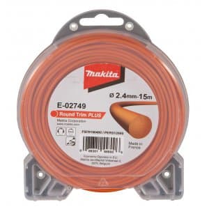 Makita Plus -siima 2,4 mm, 15 m, pyöreä, oranssi, E-02749