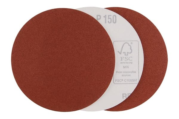 LEVIOR Slippapper med kardborre P150, Ø125 mm, 3-pack