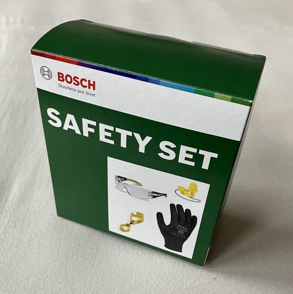 BOSCH skyddsutrustningsset med skyddsglasögon, handskar och öronproppar - BOSCHSAFESET