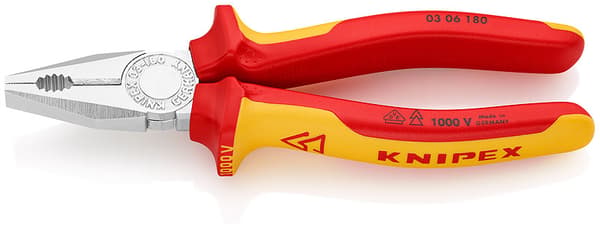 Knipex kombinationstång förkromad 180 mm 0306180