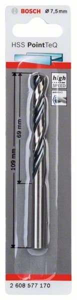 BOSCH HSS PointTeQ spiralbor 7,5 mm 2608577170