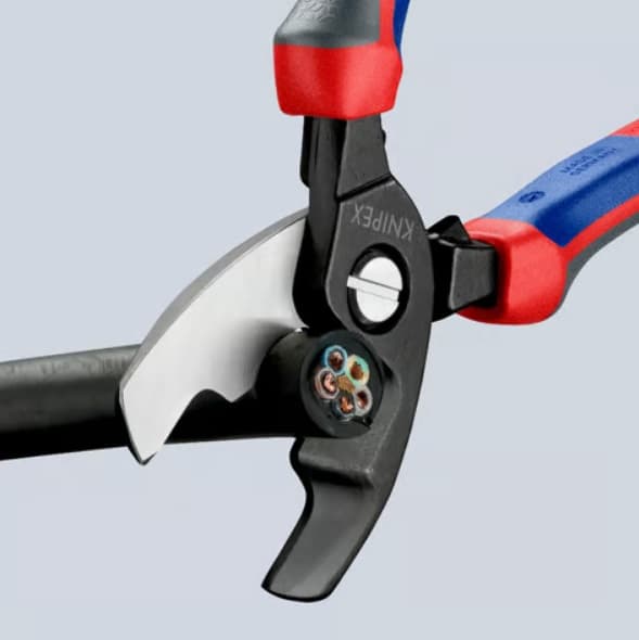 KNIPEX kaapelileikkurit kaksoisterällä 200 mm