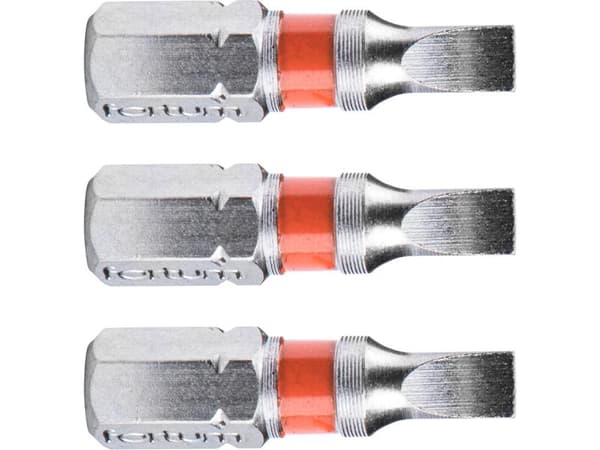 FORTUM fladbitssæt 3 dele, 4 x 25 mm, S2
