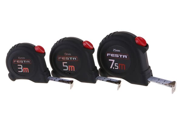 FESTA Måttband med autolås 3 m x 16 mm