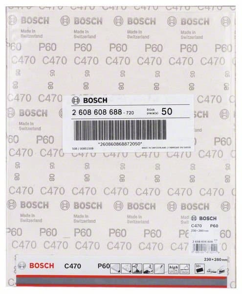 Bosch hiomapaperi C470 230 x 280 mm, K60