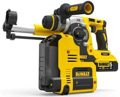 DeWalt DCH275P2 SDS-Plus borrhammare 18 V 2x5,0 Ah med dammutsug