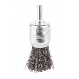 Ståltrådsborste med cylindriskt skaft, 25x6 mm D-40026