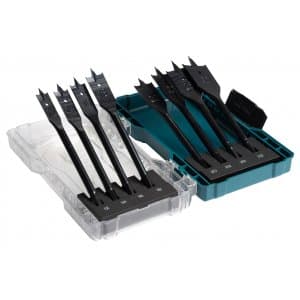 Makita flatborrset för trä, 8 delar, 12–32 mm, E-08698