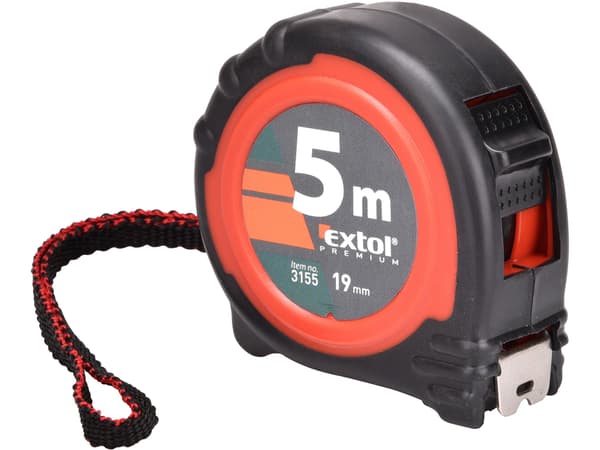 EXTOL PREMIUM Måttband, 5 m, 19 mm