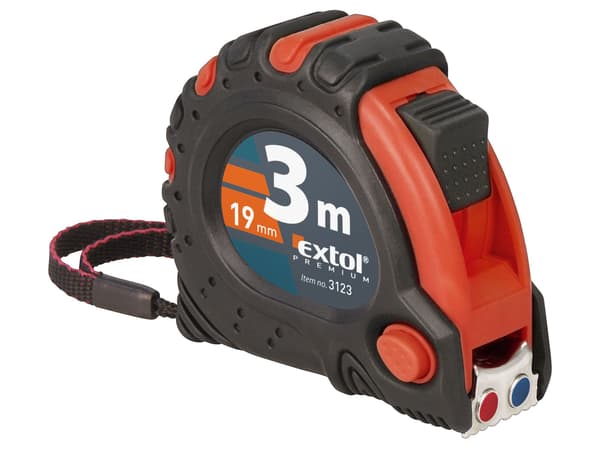 EXTOL PREMIUM Måttband, 5 m, 19 mm