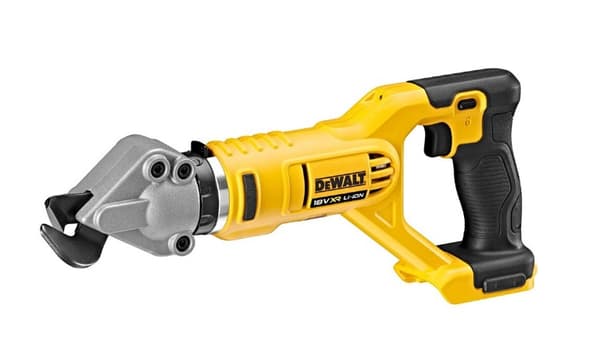 DeWalt batteridrevne blikksakse uden batteri og oplader DCS496N