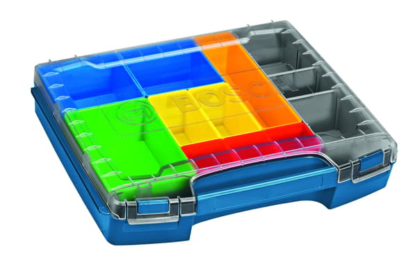BOSCH sortimentskuffert til smådele med 10 bokse, kompatibel med LS-BOXX og Rack