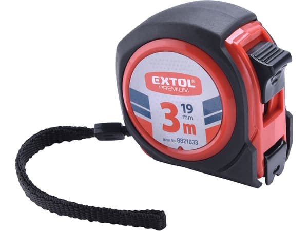 EXTOL PREMIUM tommestok COMPACT, 3 m, bredde 19 mm