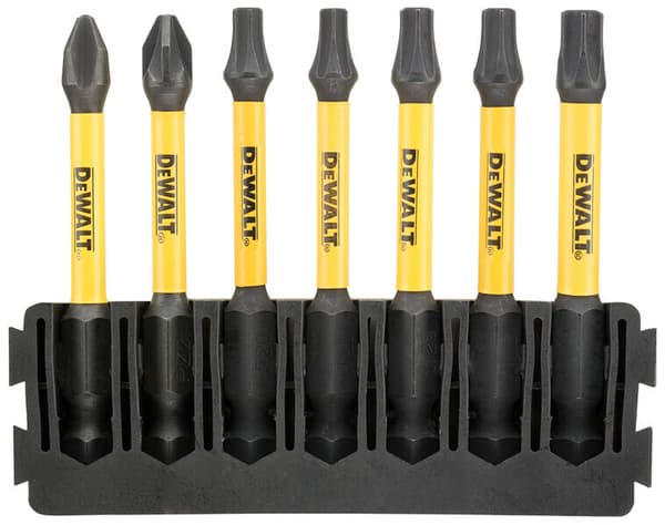DeWalt 57 mm bittipidike 7 bitille + FLEXTORQ-bittisarja DT70820