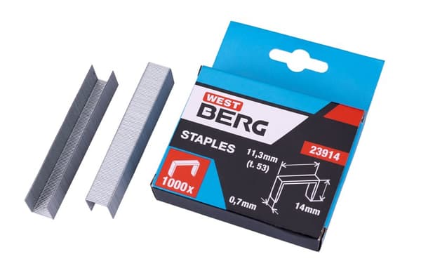 WESTBERG klammer typ 53, 14 mm, 1000 st/förpackning