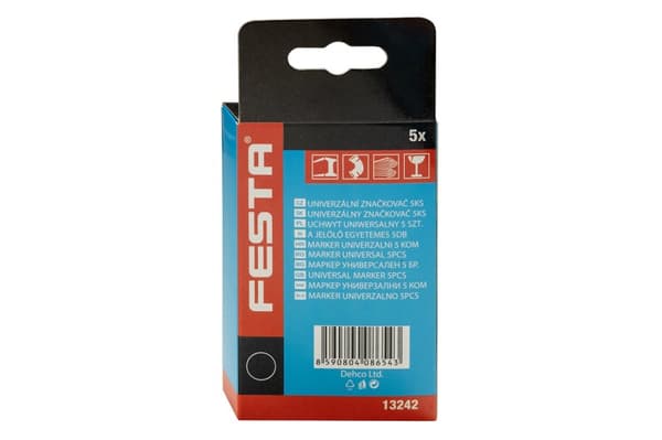 FESTA universel marker, 120 mm, sort, 5 stk.