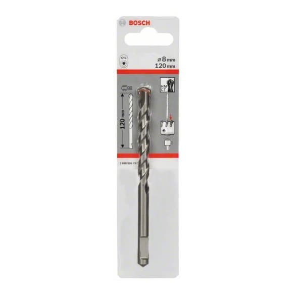 BOSCH centreringsbor til sekskantadapter og SDS-plus, 8 mm, 120 mm, 2608596157