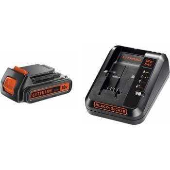 BLACK+DECKER 18V 2,0 Ah Li-Ion batteri og oplader BDC2A20