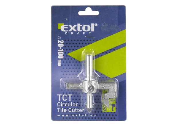 EXTOL CRAFT hålskärare för kakel, 20–90 mm