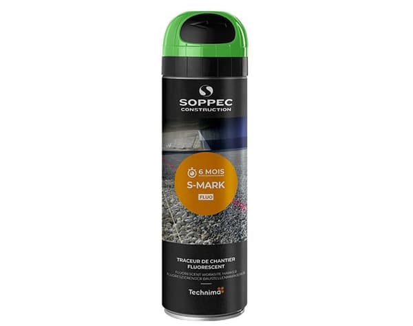 LEVIOR fluoresoiva merkintäspray S-MARK 6M, vihreä, 500 ml