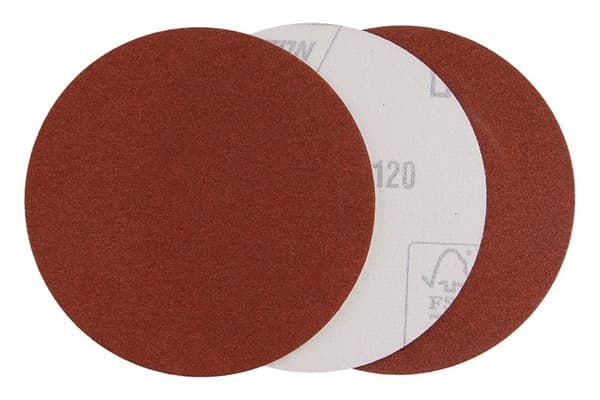 LEVIOR Slippapper rondell 125 mm P120, 3 st, kardborrefäste
